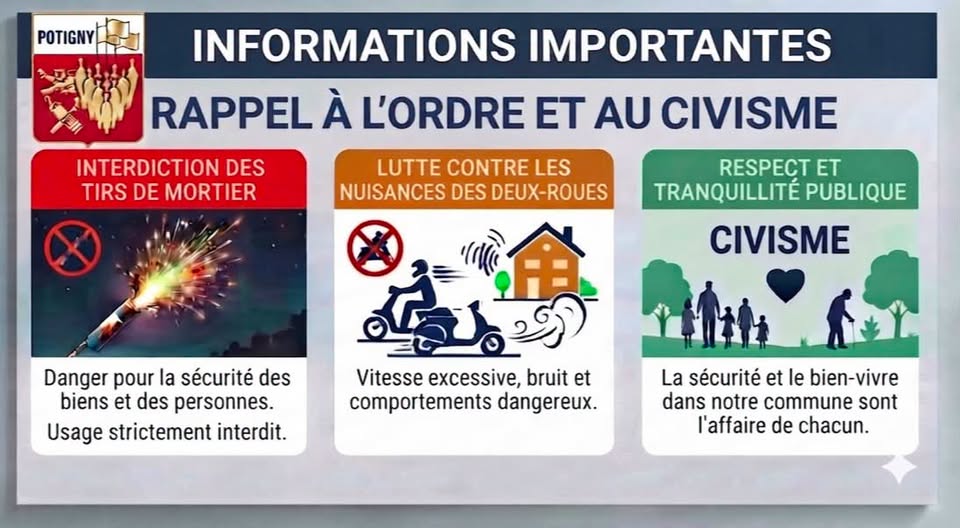 Tirs d'artifice et incivilités sur la commune